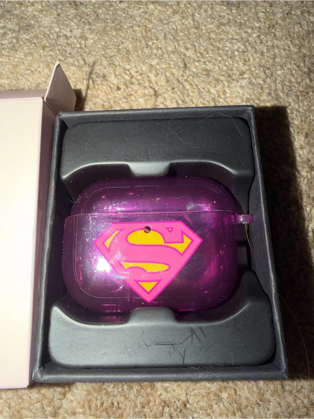 Velvet Caviar Supergirl AirPod Pro 3 case